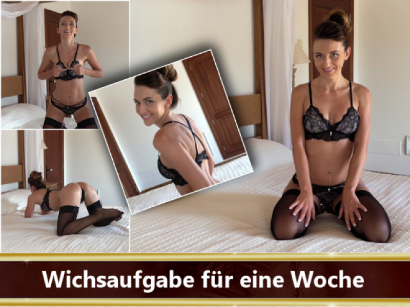 Wichssklave Wichsaufgabe für eine Woche